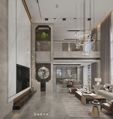 世茂九溪墅雙拼現(xiàn)代風格案例